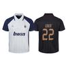 Polo a maniche corte strappata con logo di squadra vintage di Serie A a colori contrastanti, top sportivo casual traspirante a righe verticali da uomo e donna