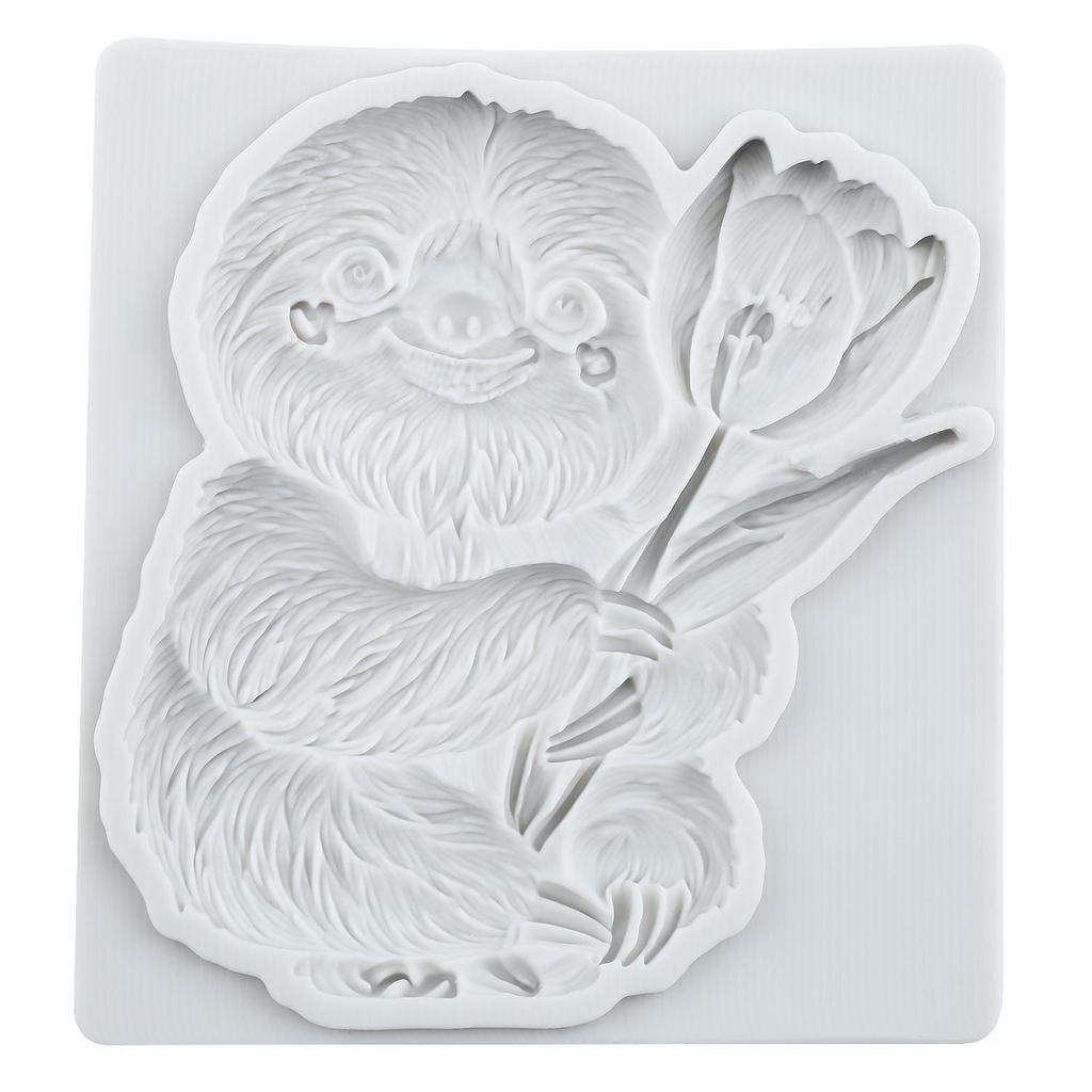 Sloth Silicone Mold Sloth Animal Fondant Molds Cake Decorating Tools Cupcake Topper Candy Sugar Craft Gum Paste Polymer Clay