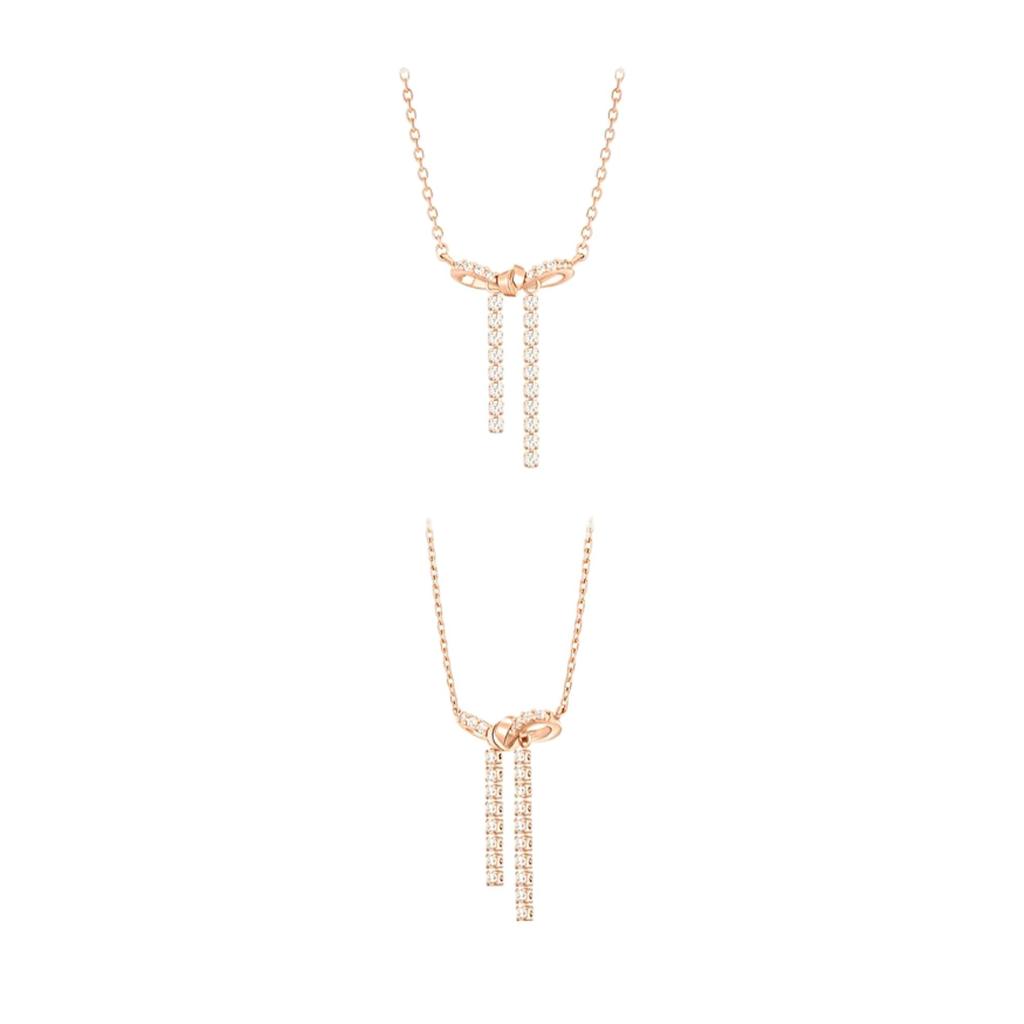 J.ESTINA Herbo Tennis Drop Necklace – Modern Elegance with a Sparkling Drop Pendant