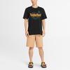Timberland 2024 Spring Summer New Letter Outdoor Casual Breathable Short Sleeve T-Shirt Men Tops Black A4345-001