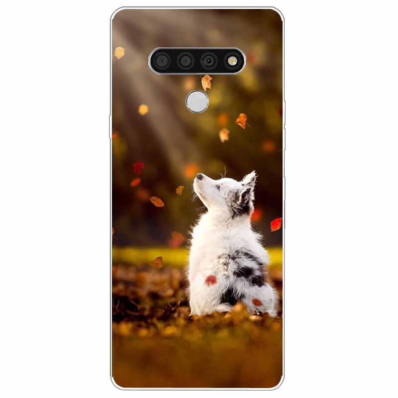 Soft Print Cover For LG K51 K61 V50 V60 Thinq Case Cute Cat Silicone Coque for LG K61 V50 Thinq Cases K 61 Shockproof Shell Bag
