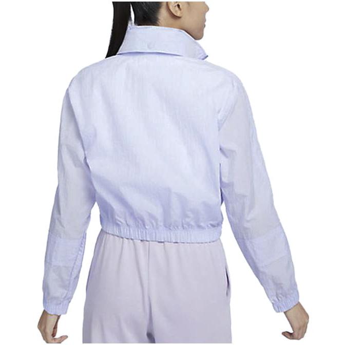Nike City Logo Printed Zip-Up Collar Jacket Women Jacket Purple DV8035-536
