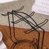 1 Pcs Coffee Cup Holder Hanging Partition Cup Holder Storage Rack Iron Cup Shelf Stand For Kitchen Counter Steel Display Stand
