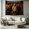 Megadeth Wall Tapestry Aesthetic Wall Hanging Printed Fabric Blanket Decorative Tapestries for Bedroom Living Room Home Decor