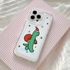 Cute Cartoon Dinosaur Phone Case for IPhone 17 16 16e 15 14 13 12 11 Mini Pro Max X XR XSMax 7 8 Air Plus Transparent Back Cover