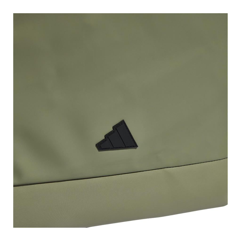 Adidas 22.6L Brand Logo Solid Color Minimalist Flap Sports Backpack PU Unisex Backpack Rock-Olive-Green IA7499