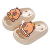 Kapibara Summer Children's Water-Draining Sandals Boys and Girls Non-Slip Bathroom Shower Parent-Child Kids Beach Sandals