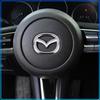 For Mazda 6 3 CX5 5 2 323 CX7 Demio Atenza Axela MX30 CX30 CX3 CX9 RX8 RX7 ABS Car Steering Wheel Center Emblem Sticker Accessories