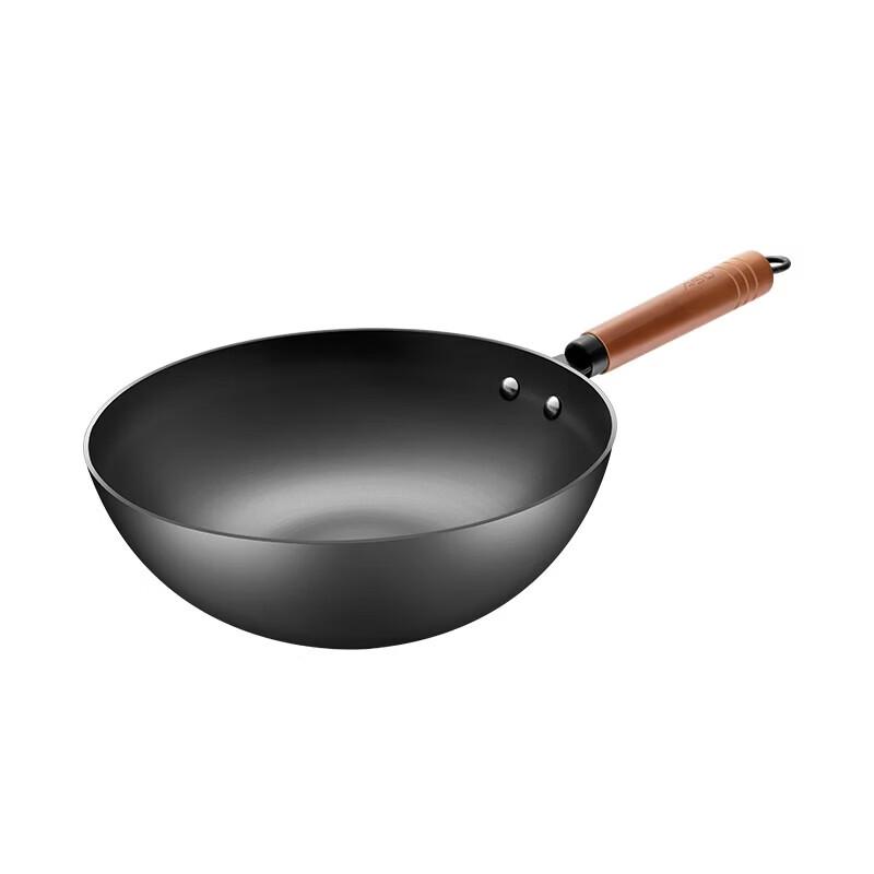 ASD 30cm Enameled Refined Iron Wok
