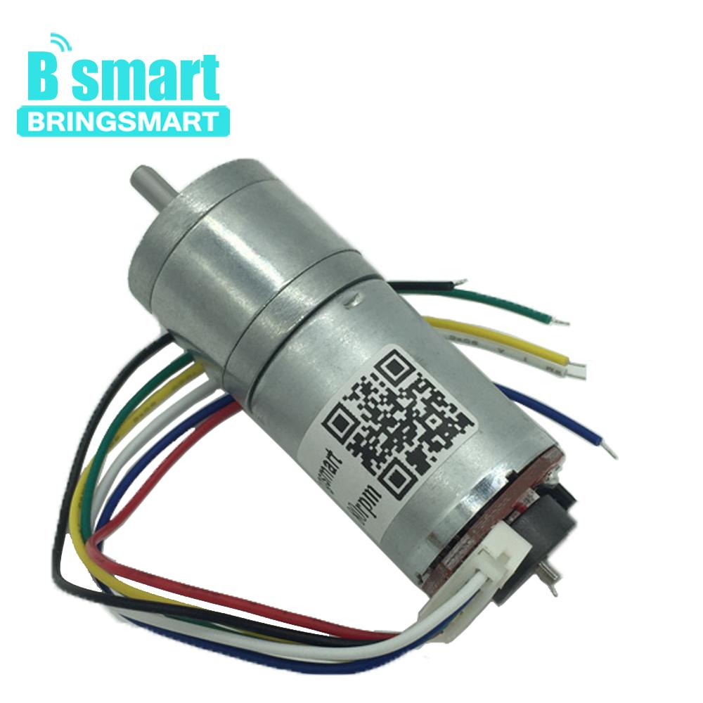 Bringsmart JGA25-371 Encoder Disk Gear Motor 12v DC for High Torque Mini Electric Motor Customized Micro Electric Parts for Toy