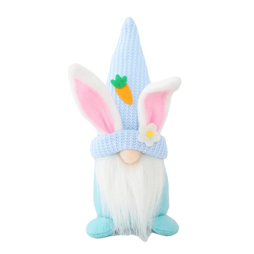 Plush Material Easter Bunny Doll Bunny Shape Bunny Ornaments Bunny Dwarf Plush Doll  House Decor синий