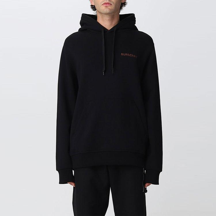 Burberry Topstitched Monogram Motif Cotton Oversized Hoodie 80575431