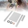   Clay Cutting Tool Set, Acrylic Clay Rolling Pin Ceramic Slicer Kit with Clear Acrylic Board 2 Metal Scrapers