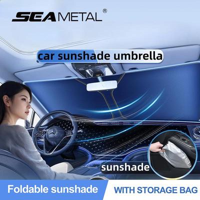 Auto Frontscheiben-Sonnenschutz Abdeckung Windschutzscheibenblende Windschutzscheibe Faltbarer Auto-UV-Schutz Vorhang Styling-Zubehör