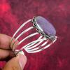 Purpurite Handmade Gemstone Jewelry, 925 Solid Sterling Silver Bangle Unique Design Jewelry, For Women