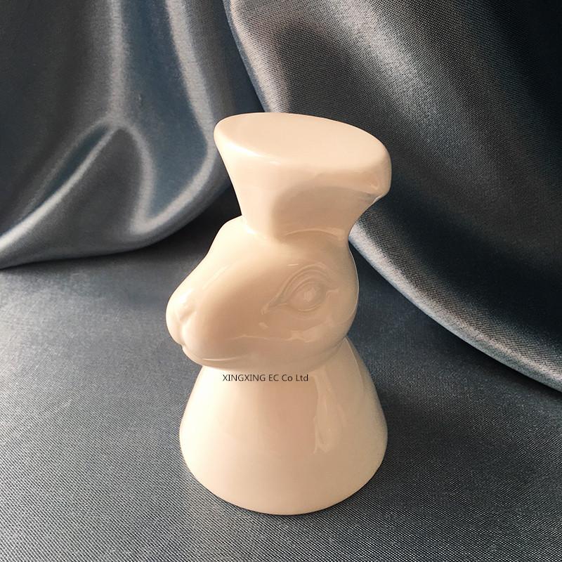 Keramikteller Hase 8 Zoll 10 Goldfarbener Edelstahl Dessertkuchen Tablett Schmuck Kosmetik Aufbewahrung