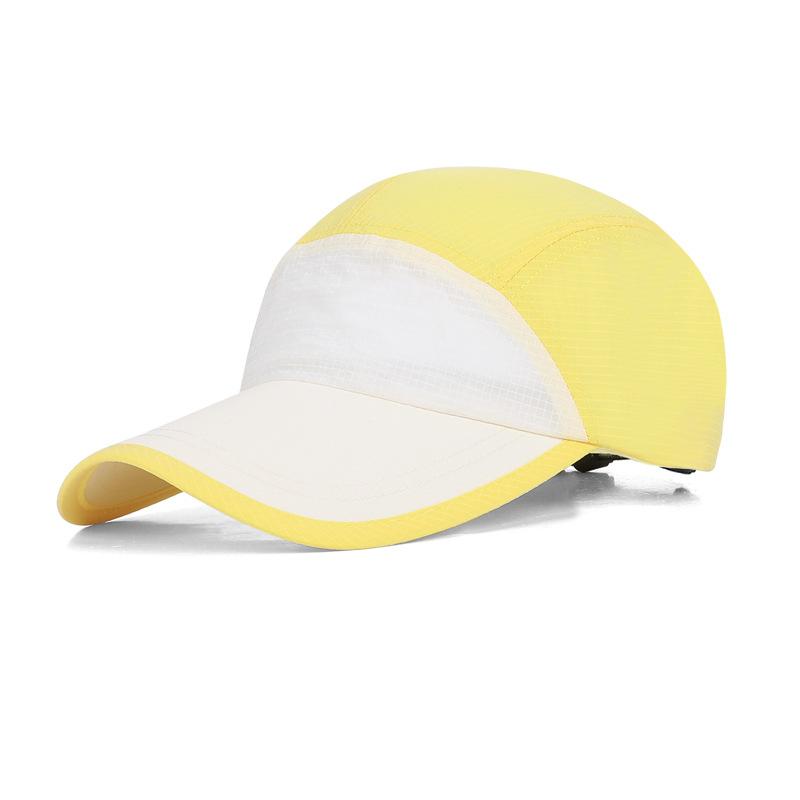 Summer Sun Hat Contrast Color Stitching Quick-Drying Waterproof Cap Men's Outdoor Running Sunscreen Baseball Cap
