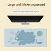 Extra Large Doodle Text Mouse Pad with Lock Edge - Thick, Durable Keyboard Desk Mat