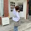Leopard Print Canvas Crossbody Bag - Trendy, Large Capacity Women's Shoulder Bag