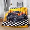 1pc. Cool Monster Truck Design Blanket - Perfect for Home, Office, Outdoor Use, Gift Idea,