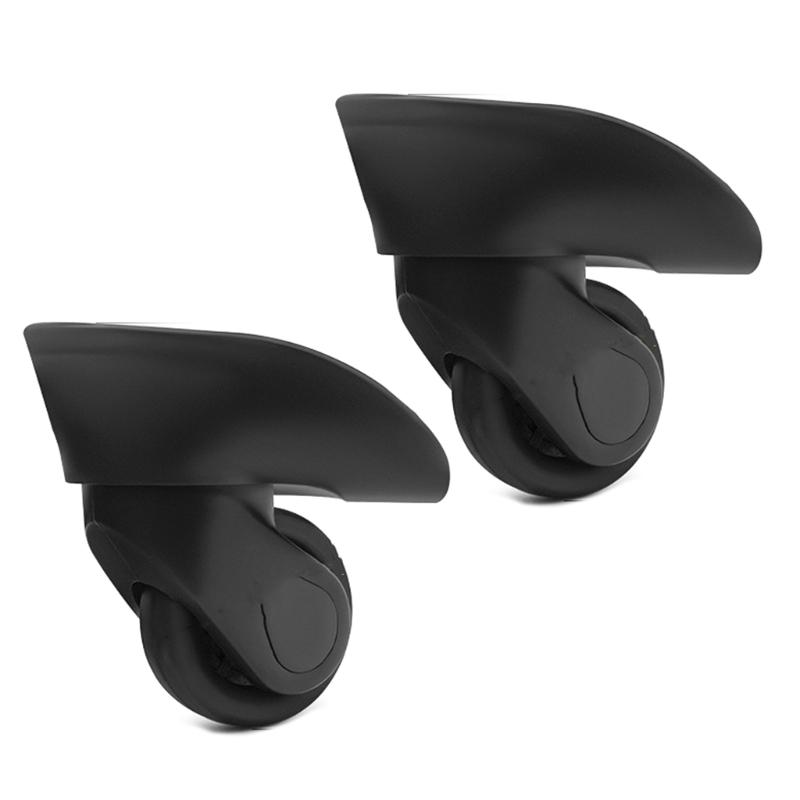 2Pcs Trolley Casters Replacement Heavy Duty Roller Wheel for Luggage Box Suitcase 360 Degree Swivel kit SilentWheel