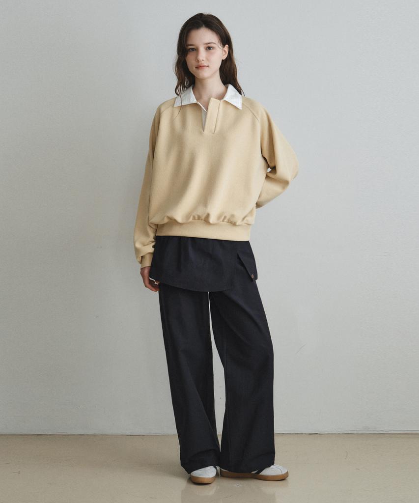 Wednesday Oasis For Woman Mix Wrap Skirt Pants_Navy(W26Pt02)