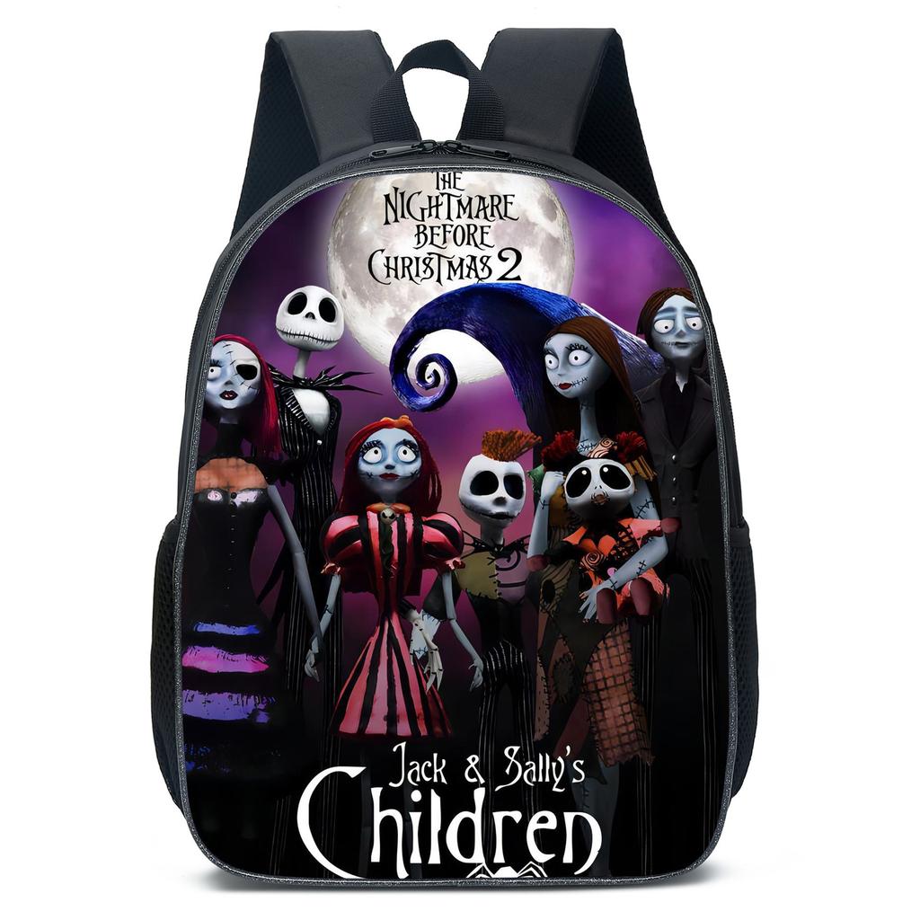 Christmas Eve Horror Thenightmarebeforechristmas Primary And Secondary School School Bags Men'S And Women'S Backpacks