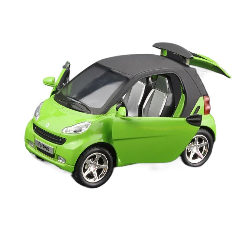 

1/32 Mercedes Benz Smart Mini Alloy Metal Diecast Model Car Home Decoration Desktop Display Ornament High Simulation Miniatures зелений