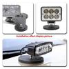 Multiple Purpose Magnetic Base 66mm/88mm Diameter Rubber Mounting Solution Heavy Duty Clamp Mount for SUV Truck LED Work