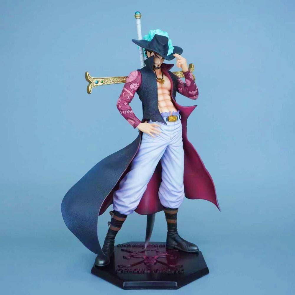 30cm/11.81in Anime One Piece Figure Dracule Mihawk Action Figures Pvc Statue Desktop Ornamen Collection Model Toys Gifts Poseable Articulated Scale