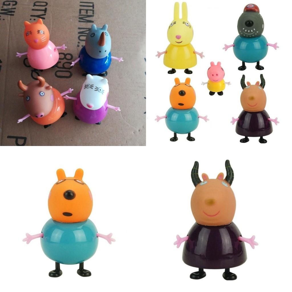 Bunte umweltfreundliche Peppa Pig Familie Freunde Actionfiguren für Kinder 25-teiliges Set