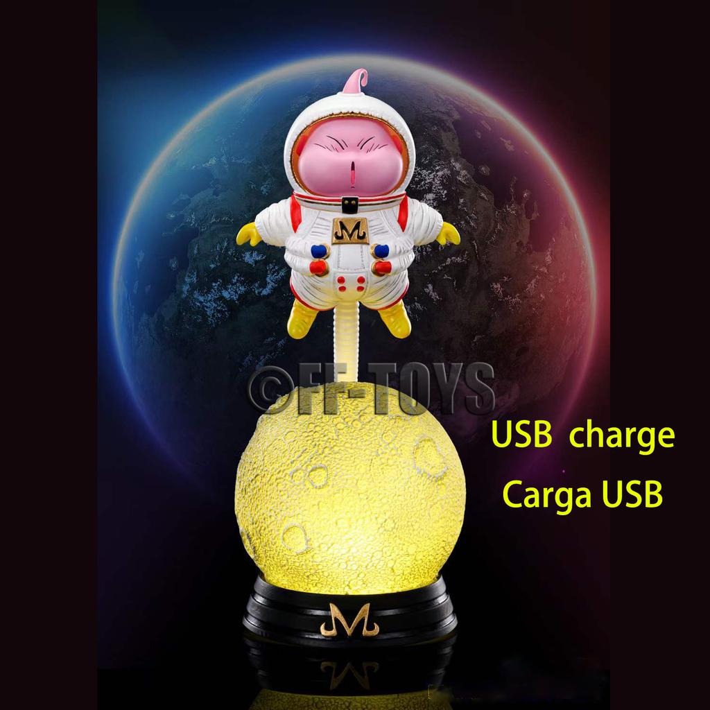 Drogan Boll Fat Buu Night Light Spacesuit Majin Buu Action Figure Collection Model Toy Room Decor Lamp Birthday Gifts