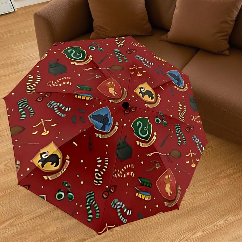 1PC Slytherin Scarves Umbrella-8-Rib Reinforced, Automatic Open, Lightweight & Durable, Cute Fashion Accessory for Outdoor, D2625