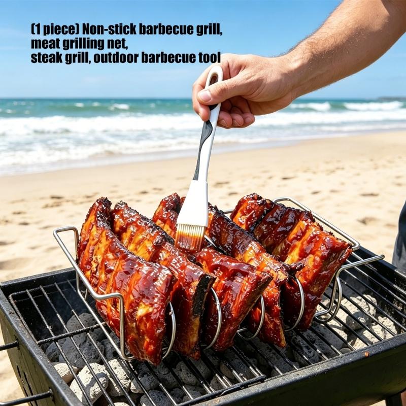 Stainless Steel Nonstick Grilling Grate For Steak Fish And Vegetables Rib Rack For Outdoor Camping And Backyard Cooking