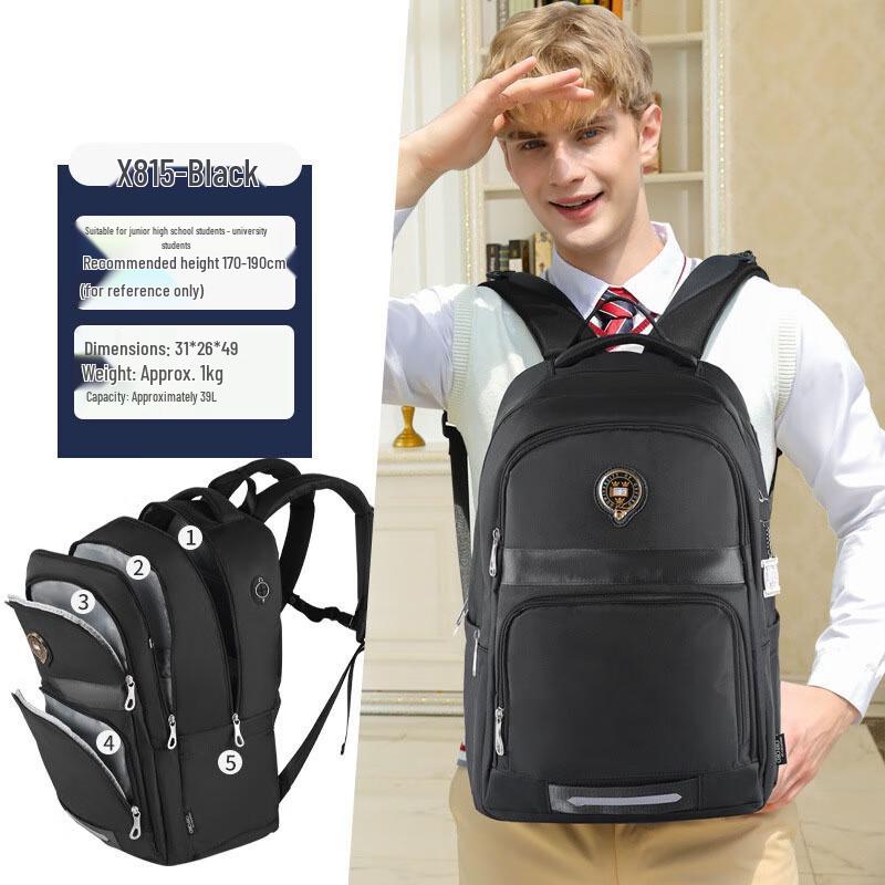 Li Shen Boys Decompression School Backpack
