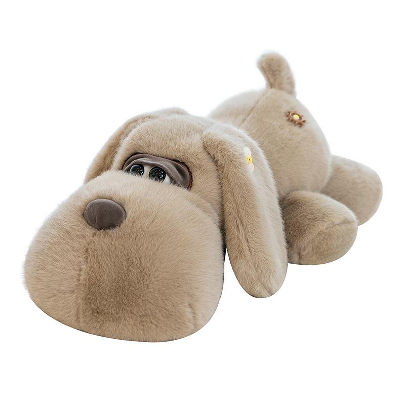 Cute Big-eyed Dog Plush Toy Bay Window Ornaments for Girls Office Sleeping Pillow Children's Doll Ring Gift