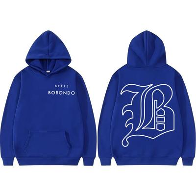 Rapper Beele Borondo Logo Merch Sweatshirt Herrenmode Hip Hop Hochwertiger Hoodie Herren Bequemes Sweatshirt