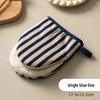 Thickened Cotton-Linen Microwave Oven Mitts: High-Temperature Resistant, Anti-Scald Kitchen Baking and Steaming Mitts