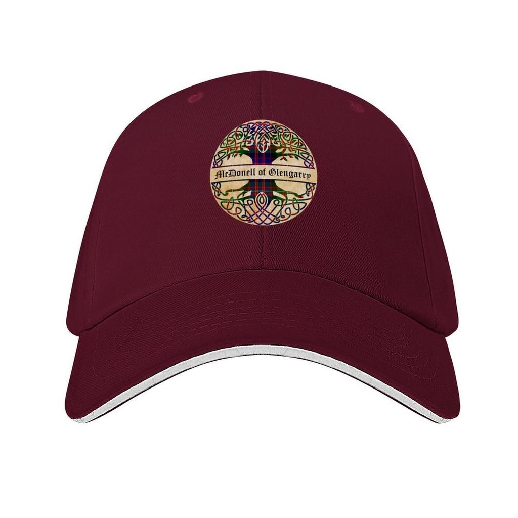 McDonell of Glengarry Tree of Life Clan Scottish Surname Tartan Baseball Cap Rugby New In The Hat Icon Sun Caps Men Womens