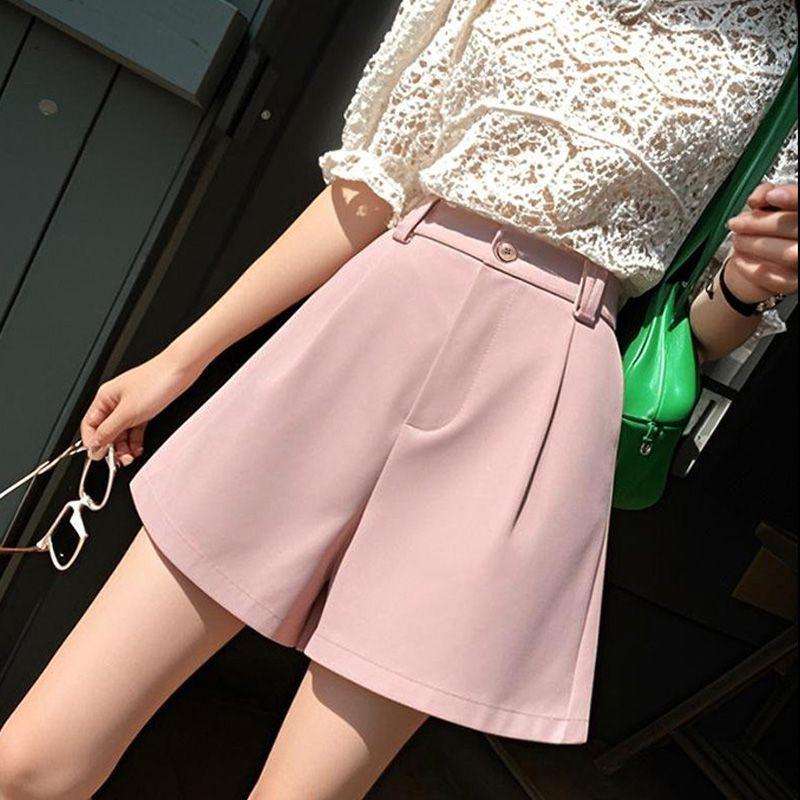 2026 Korean Style Women's Summer Suit Shorts, Slimming A-line, Loose Wide-leg, Versatile Casual Pants
