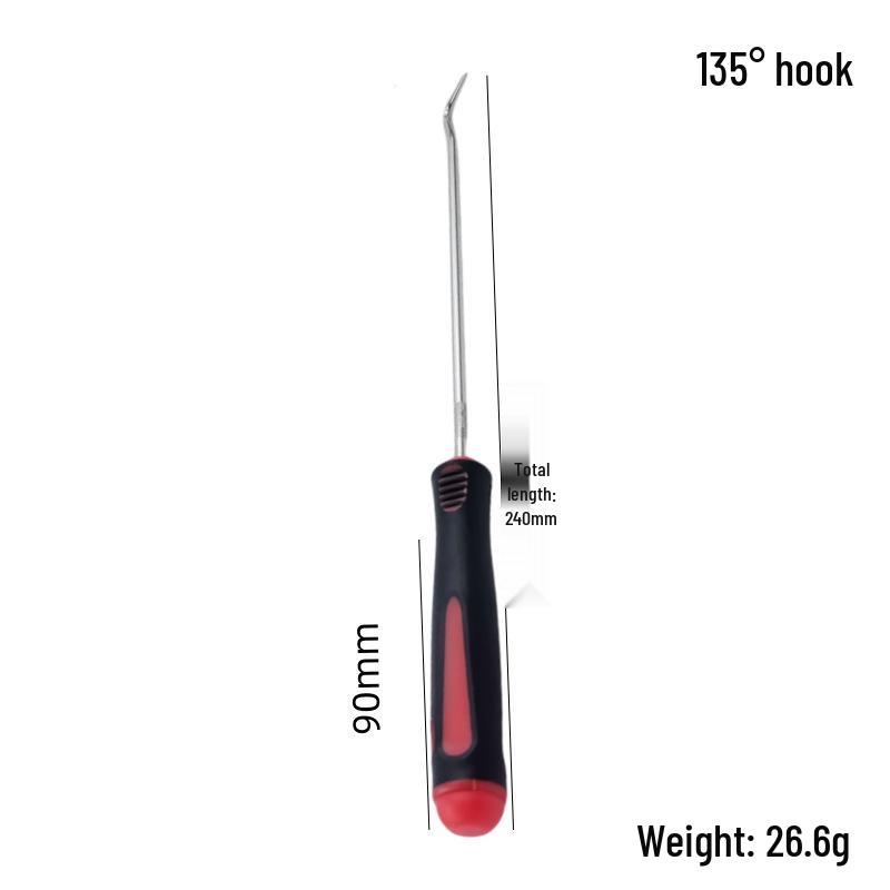 4-Piece Oil Seal Hook Set for Auto Repair - O-Ring Puller & Remover Tools