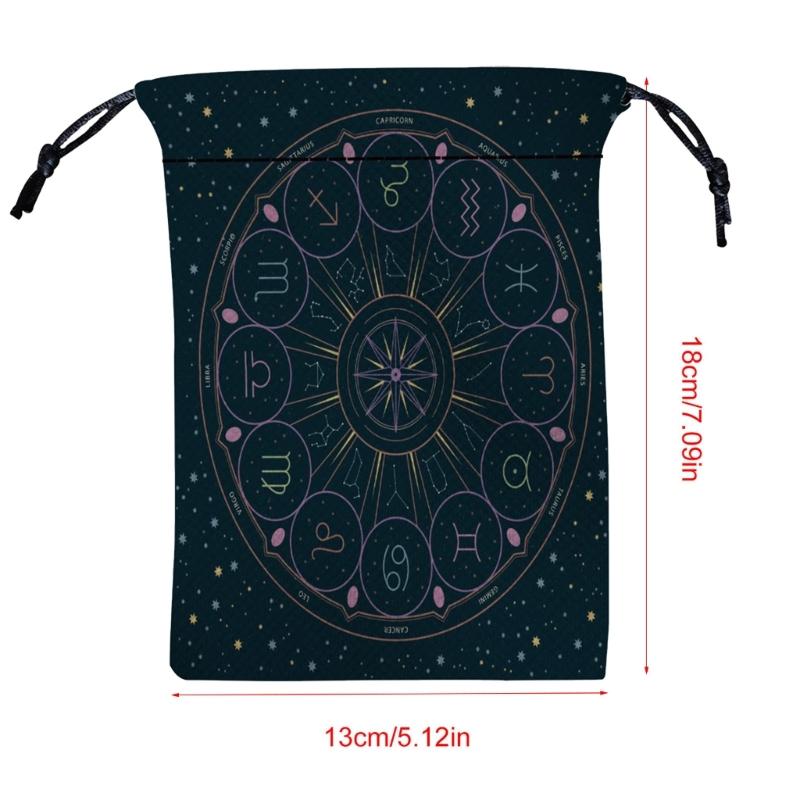 Drawstring Pouch Bag Divinations Tarots Bag Game Dices Oracles Cards Stored Bag