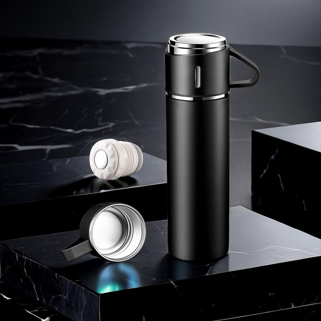 Stainless Steel Thermo Bottle Vacuum Insulated Flask With Cup For Coffee Tea