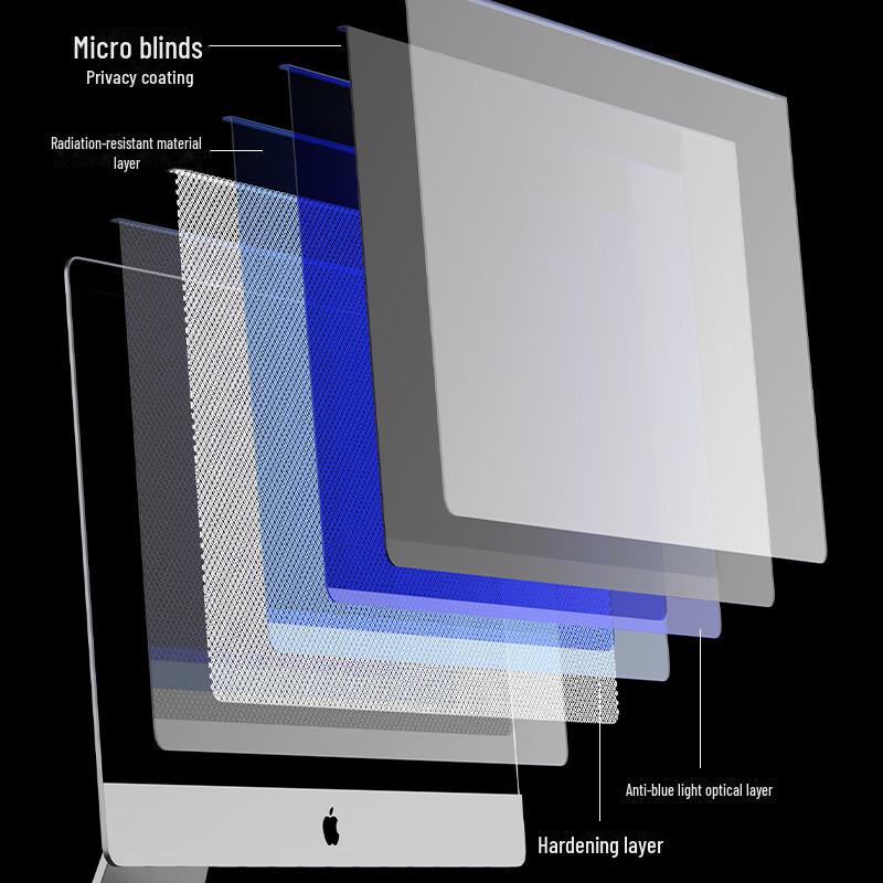 Biaz Anti-Peep Blue Light Filter for Desktop Screens