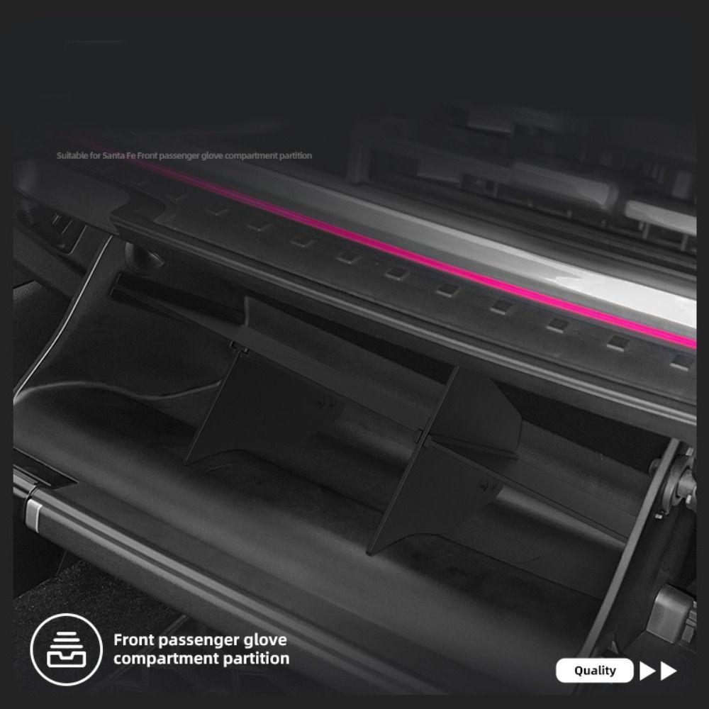Non-Slip Glove Box Organizer Waterproof Durable Car Divider Tray Dirt-Resistant Storage Tray for 2025 2025 2026 Hyundai Santa Fe