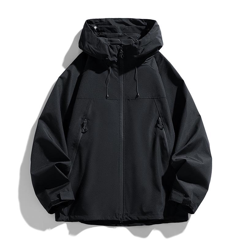 Unisex Color Block Windproof Jacket for Outdoor Sports and Mountaineering