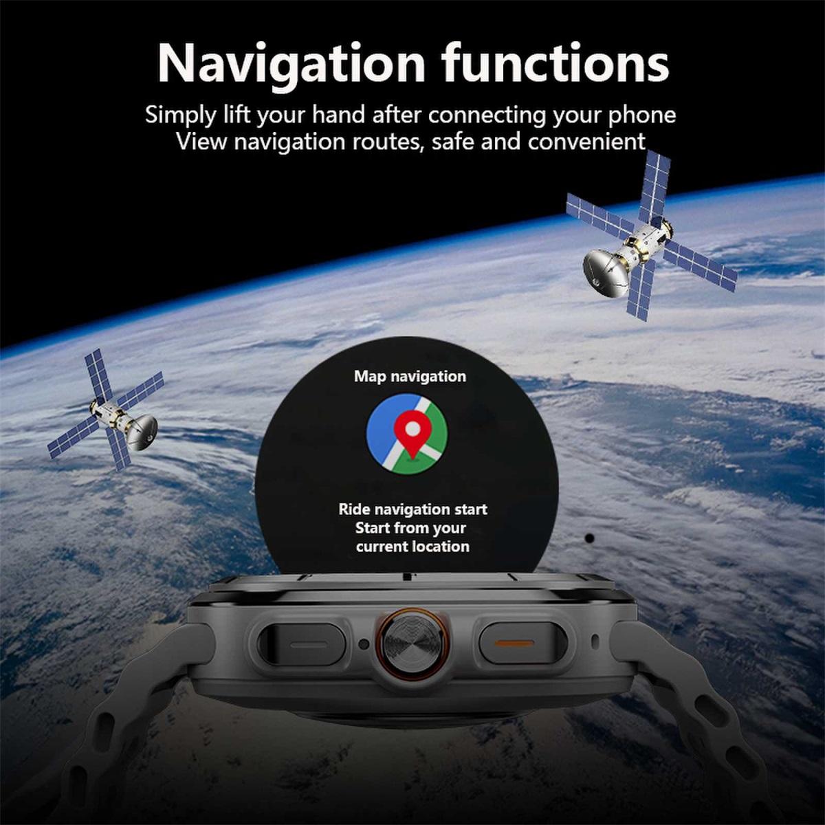 SACOSDING Bluetooth Call Watch Ultra New GPS Track Smart Watch Men Women Amoled Always — фото 6