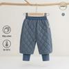 Colorful Warm Fleece Cotton Baby Pants: Waterproof, Padded, Elastic Cuff for Autumn & Winter