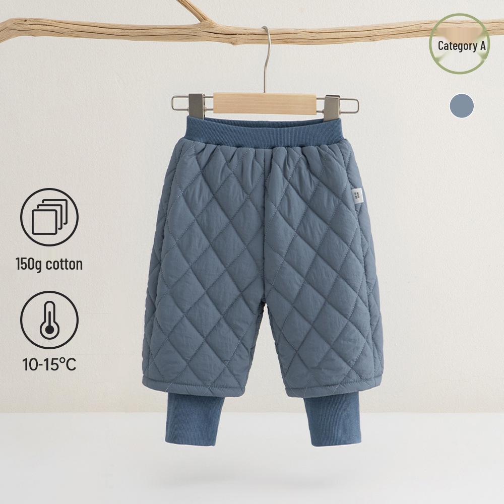 Colorful Warm Fleece Cotton Baby Pants: Waterproof, Padded, Elastic Cuff for Autumn & Winter