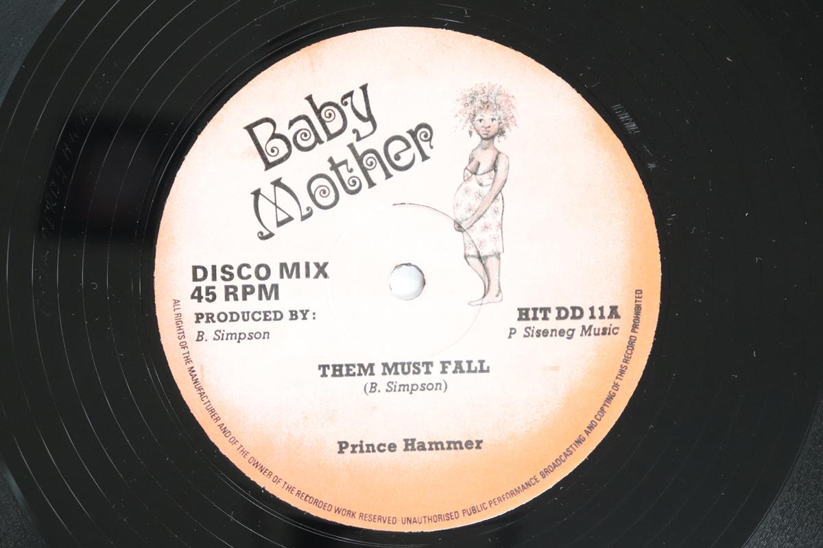 

12inch Record PRINCE HAMMER HAMMER ALL STARS Them Must Fall Ball Of Fire HITDD11 BABY MOTHER 1979 UK Reggae Ska Dub Used